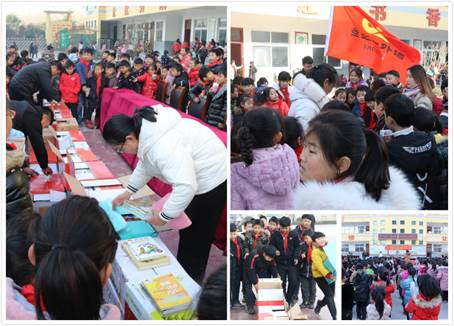 公益捐书下乡镇 圣三一培训在行动