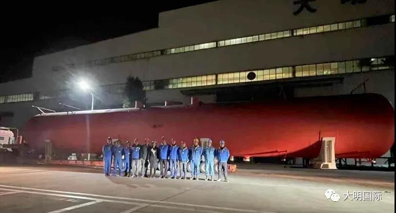 大明重工服务中东800MW燃气轮机联合循环项目除氧器顺利发货